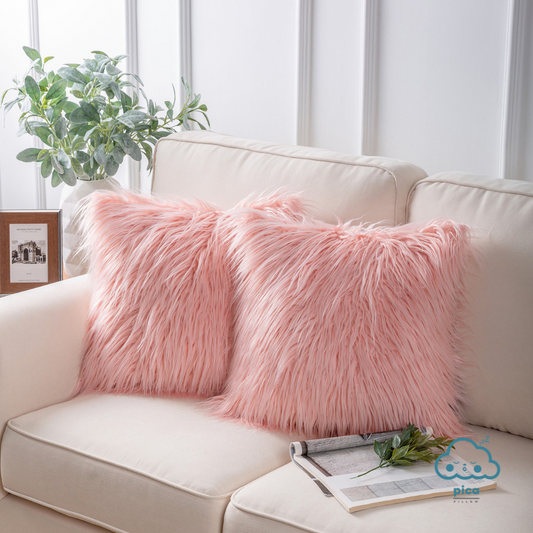 Long Plush Hair Throw Pillow with Pillow Case Pica Pillow
