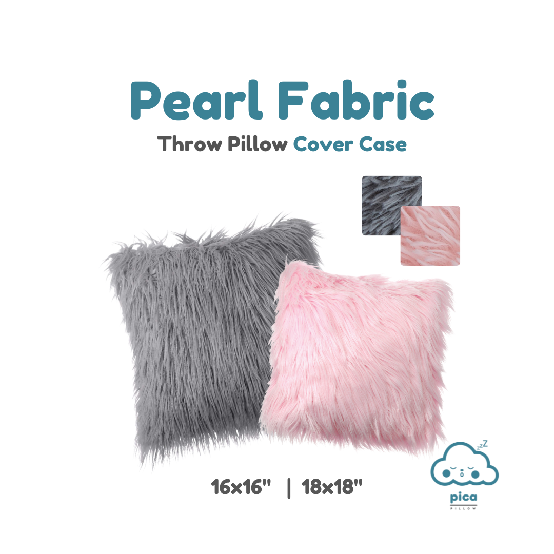 Long Plush Hair Throw Pillow (Pillow Case ONLY) Pica Pillow