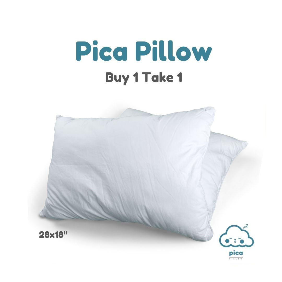 White Sleeping Pillows (Buy 1, Take 1) Pica Pillow